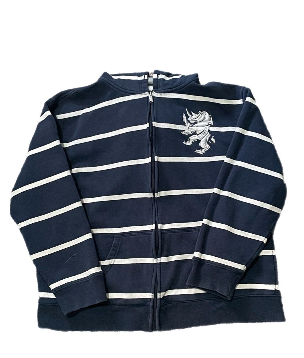 Ecko Unltd. × Vintage Ecko Unltd striped zipup Size US XL / EU 56 / 4 - 1 Thumbnail