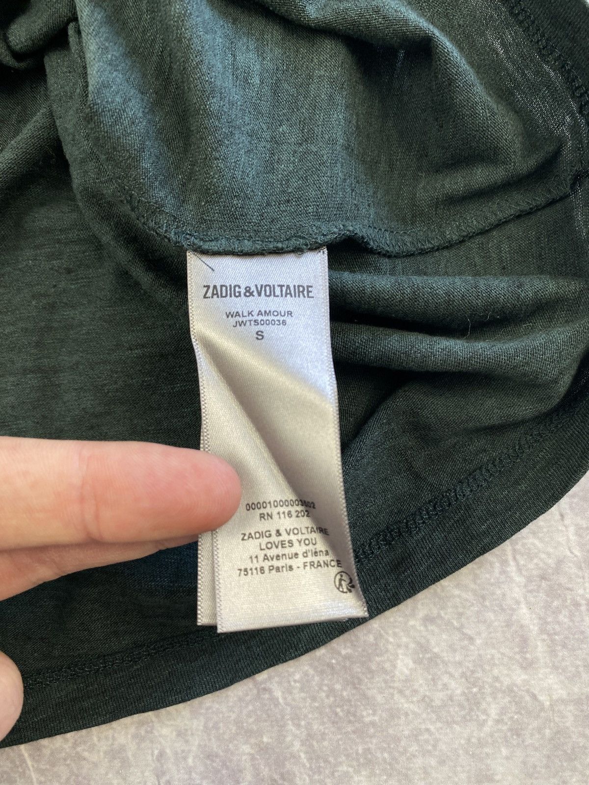 Zadig & Voltaire Zadig & Voltaire Amour Short Sleeve T-shirt Size: S Size S / US 4 / IT 40 - 4 Thumbnail