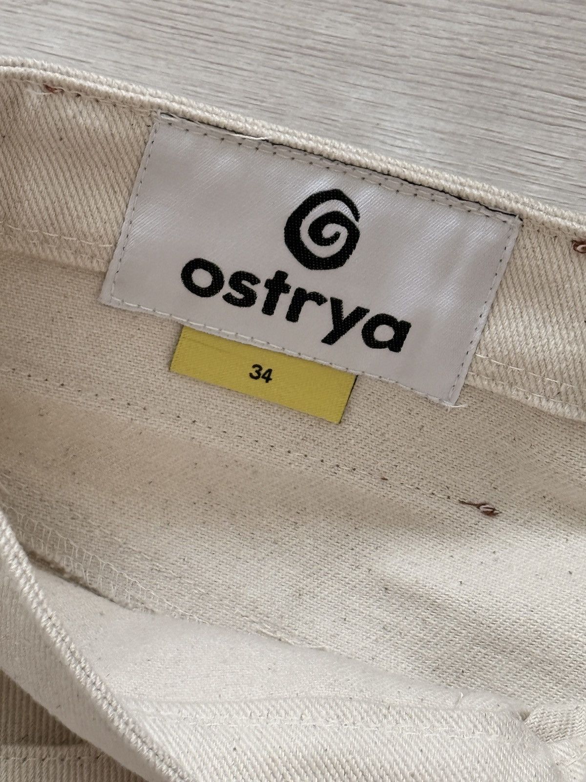 Ostrya Ostrya Ecru Double Knee Denim Trousers Size US 34 / EU 50 - 5 Thumbnail