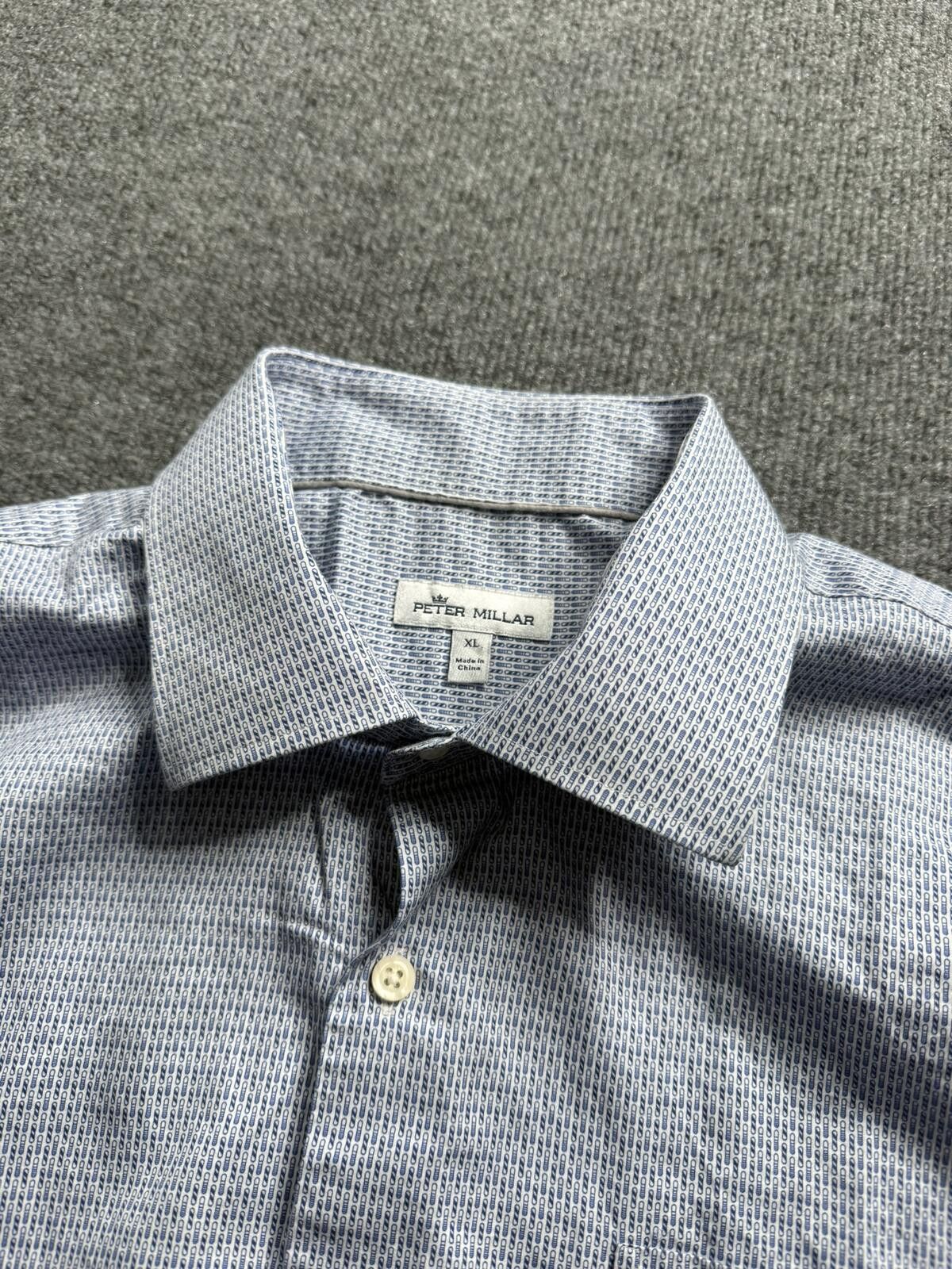 Peter Millar Peter Millar Cotton Short Sleeve Button-Up Polo Shirt XL Size US XL / EU 56 / 4 - 3 Thumbnail