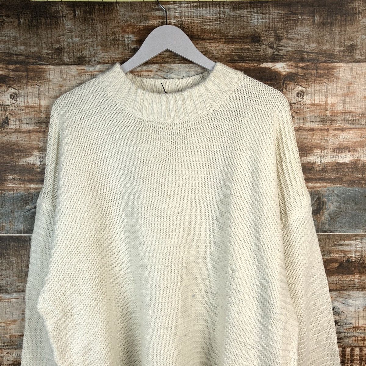 GU × Homespun Knitwear GU vintage white Knitwear #A1831 Size US L / EU 52-54 / 3 - 5 Thumbnail