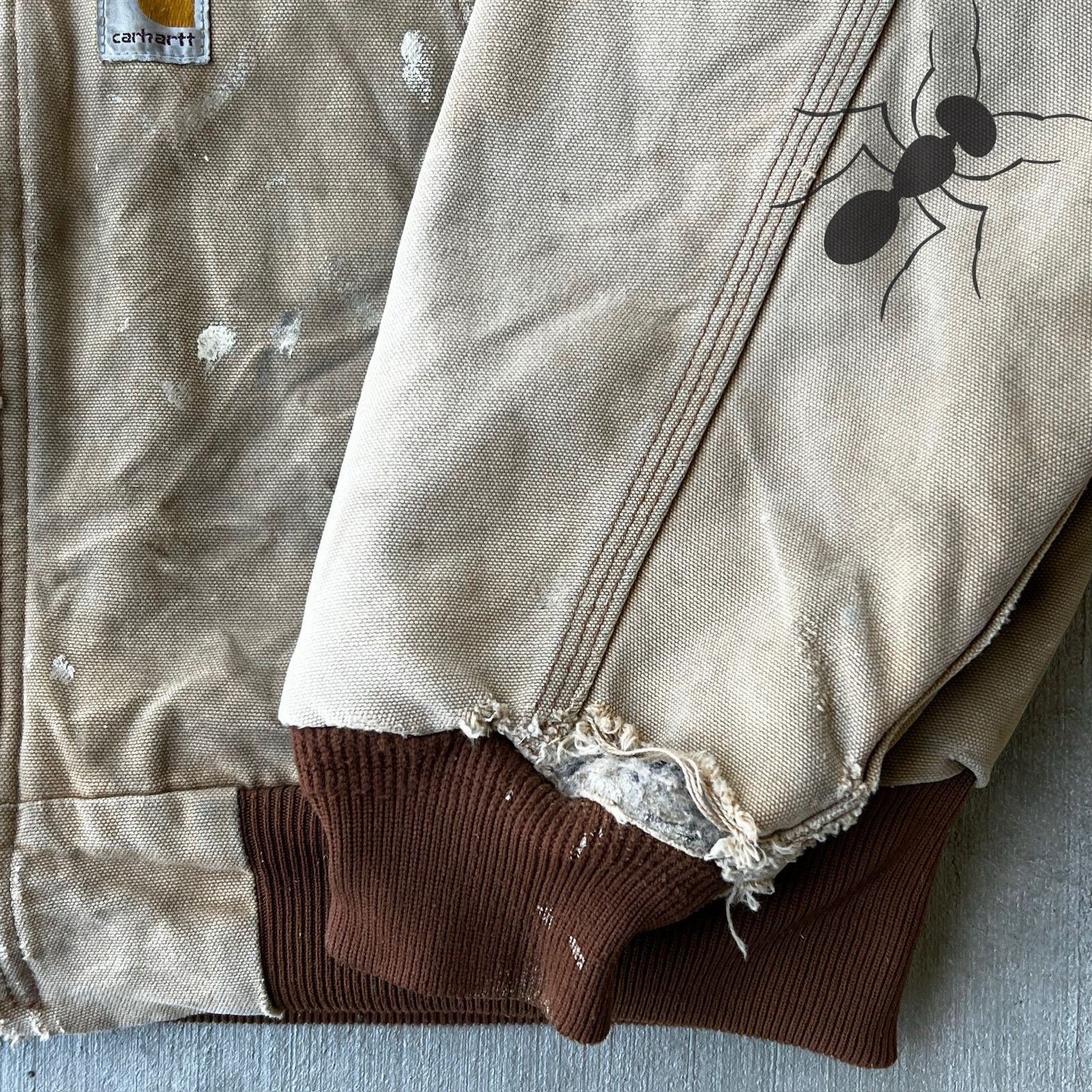 Carhartt × Vintage Carhartt J158 BRN brown hooded work wear jacket Size US L / EU 52-54 / 3 - 8 Thumbnail