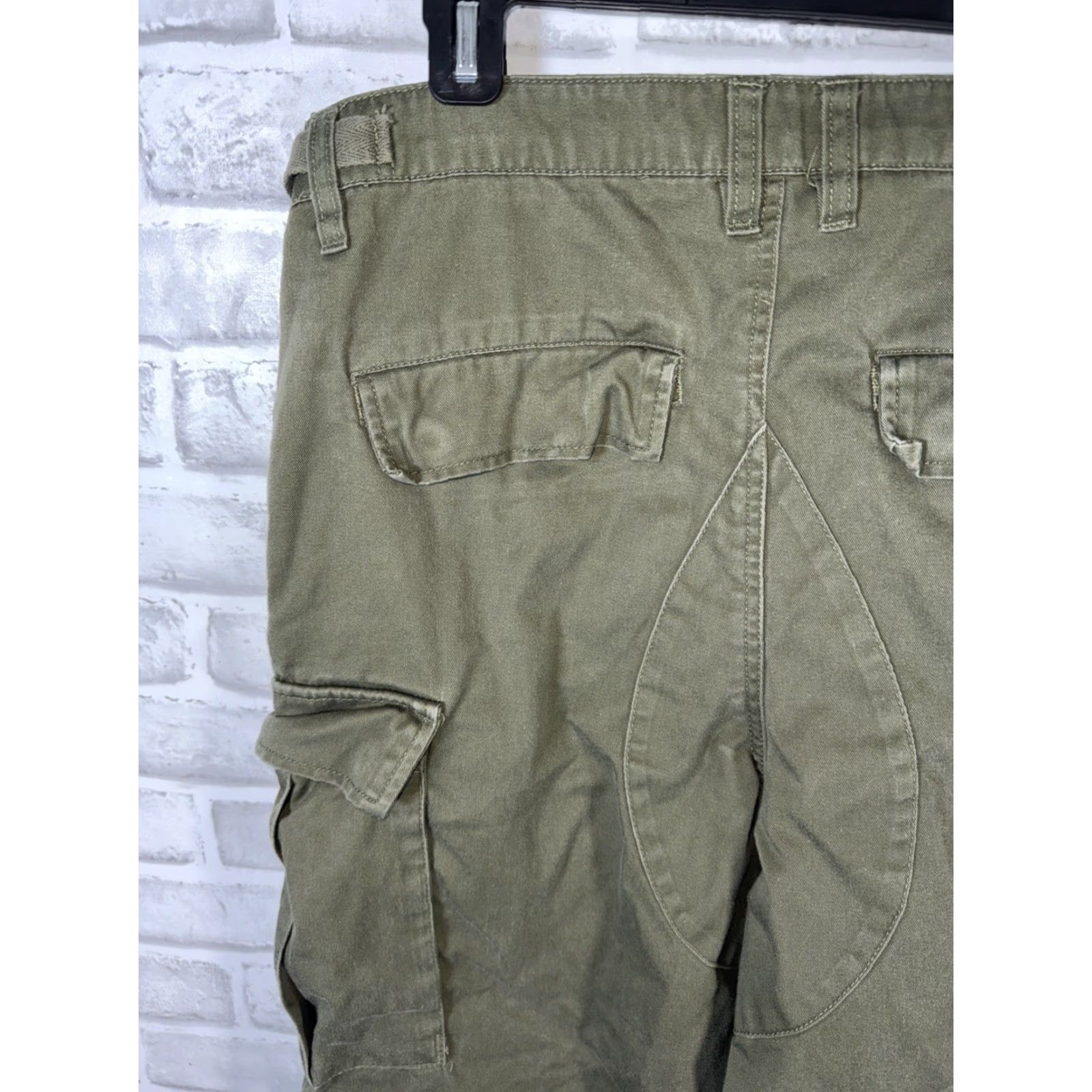 Empyre Empyre Men's Relax Fit Olive Green Cargo Skate Pants Size US 30 / EU 46 - 7 Thumbnail