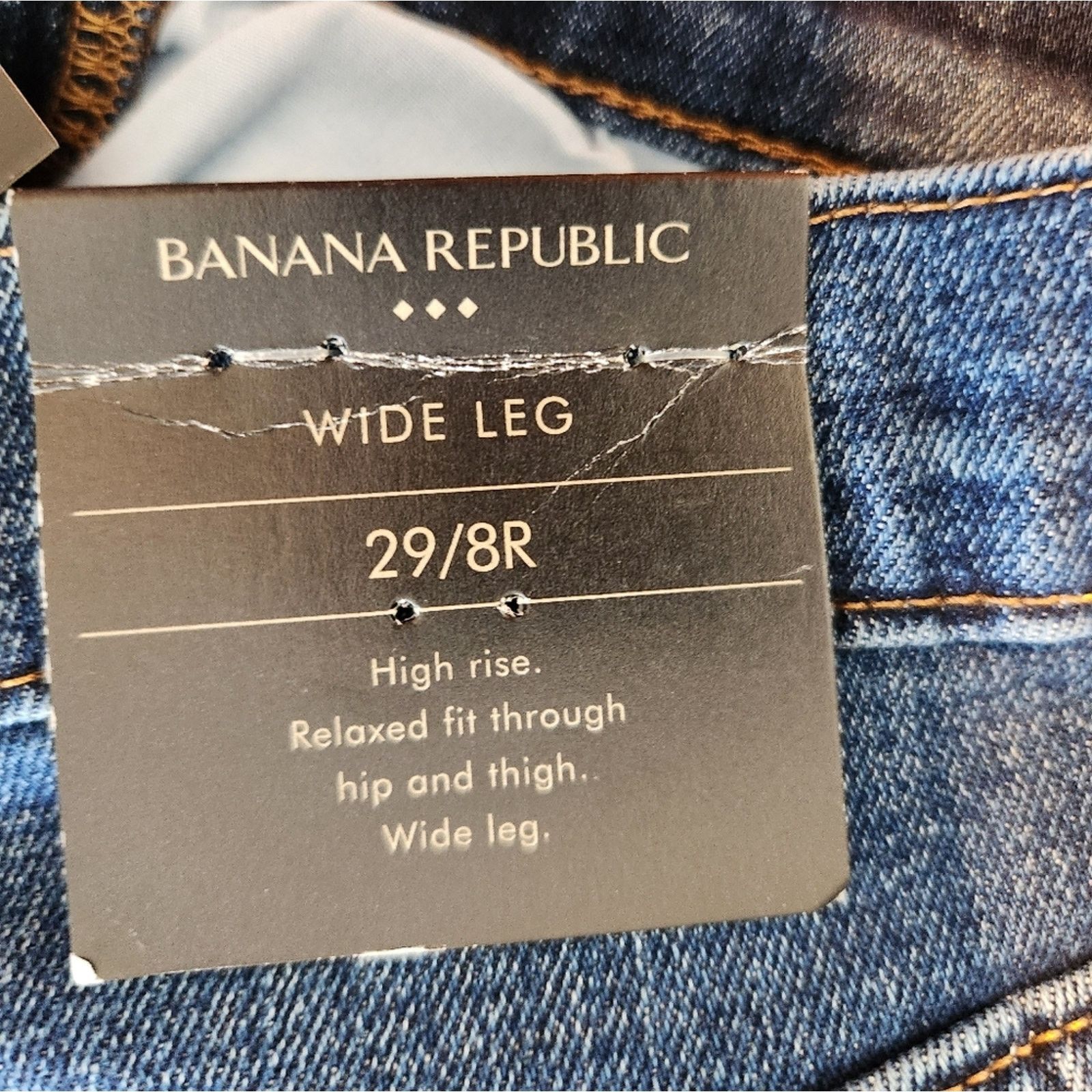 Banana Republic Banana Republic NWT Sedona Wide Leg High Waist Jeans 29/8 Size 29" - 5 Thumbnail