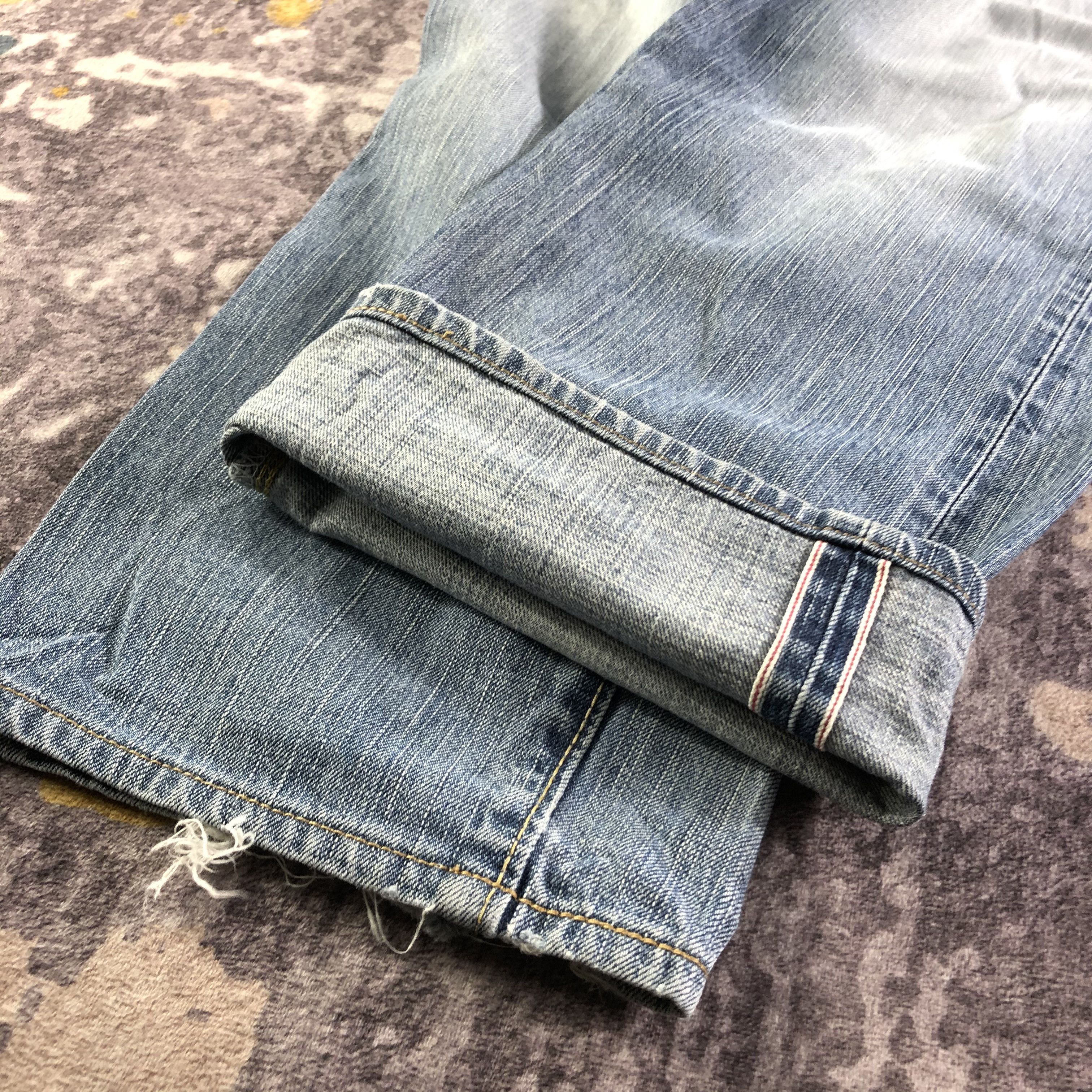 Edwin Vintage Light Wash Edwin 505 Selvedge Jeans-JM3575 Size US 33 - 7 Thumbnail