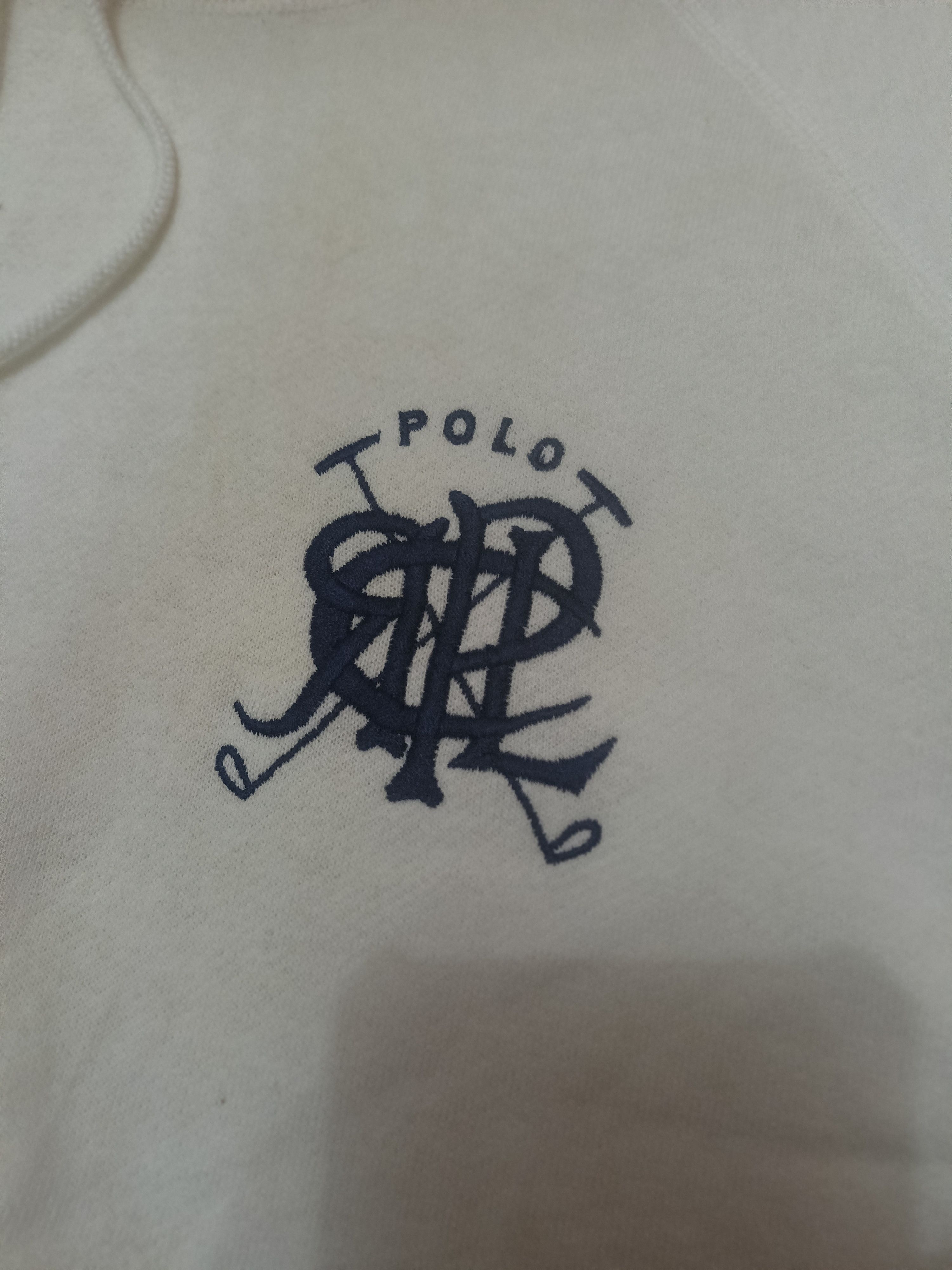 Polo Ralph Lauren Vtg Polo Ralph Lauren Distressed Hoodie Embroidered logo Size US M / EU 48-50 / 2 - 2 Thumbnail