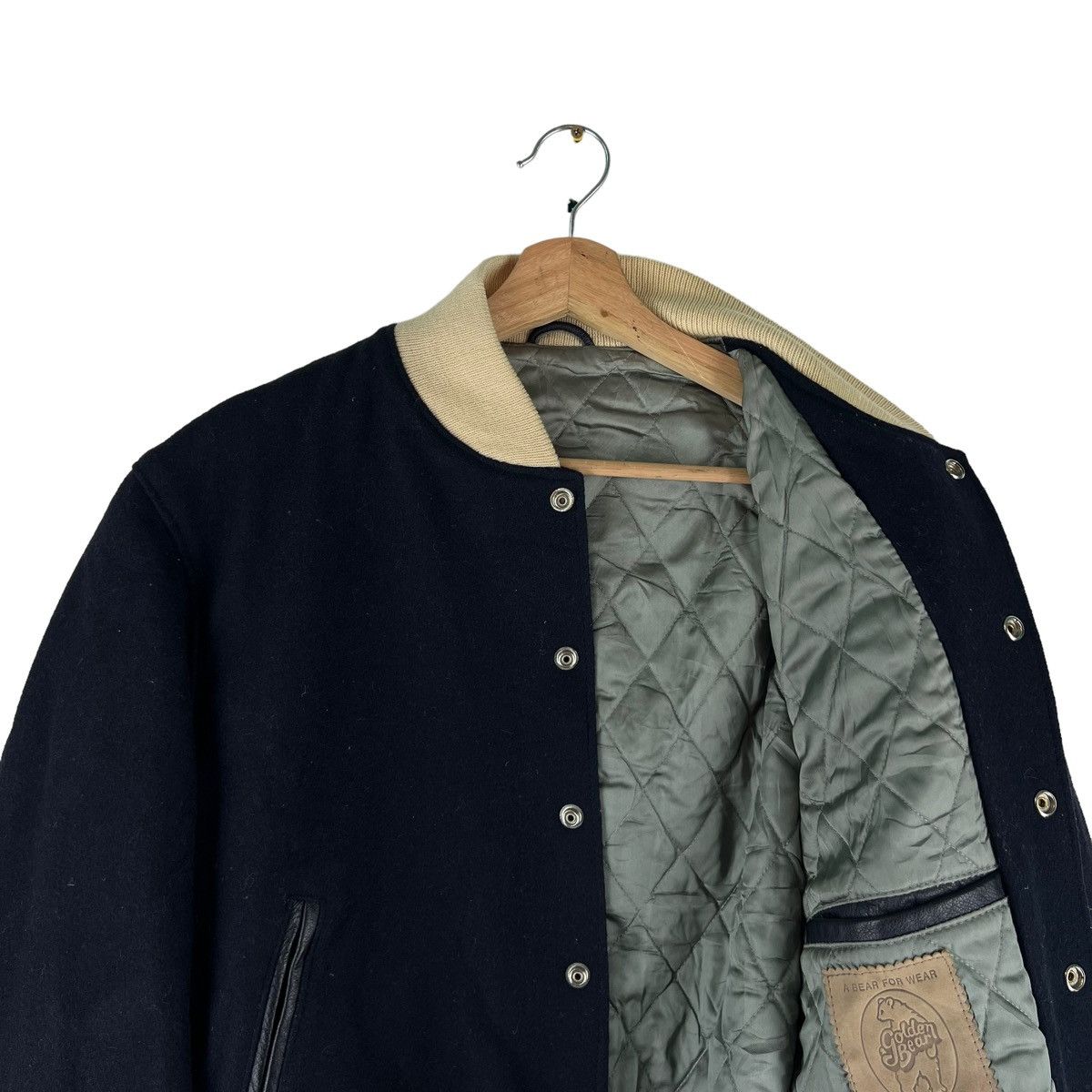 Golden Bear 🔥VINTAGE WOOL BOMBER JACKET GOLDEN BEAR MADE IN USA Size US M / EU 48-50 / 2 - 9 Thumbnail