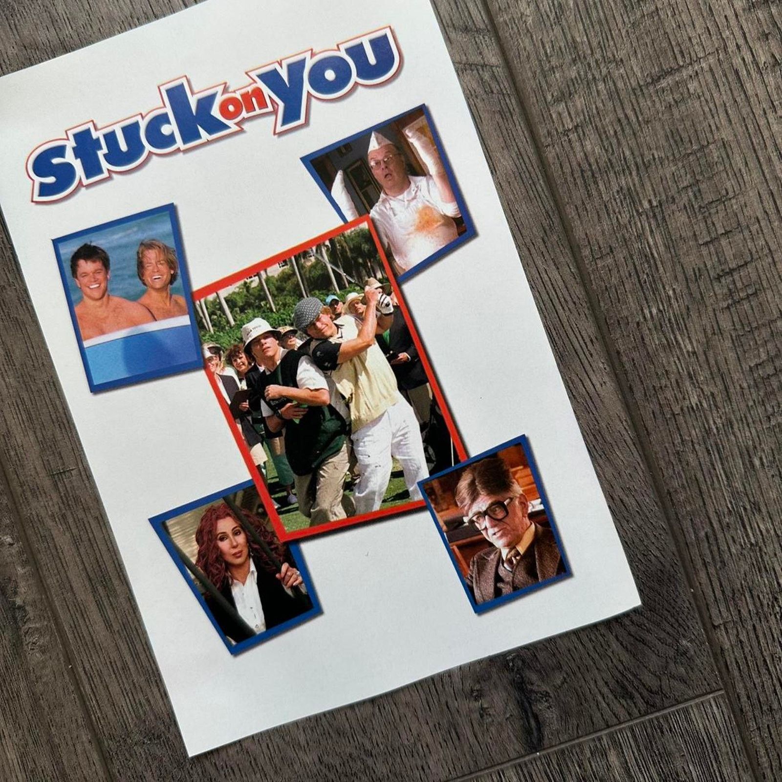 Vintage Vintage 2003 Comedy Stuck On You Mini Movie Promo DVD Poster Size ONE SIZE - 3 Thumbnail