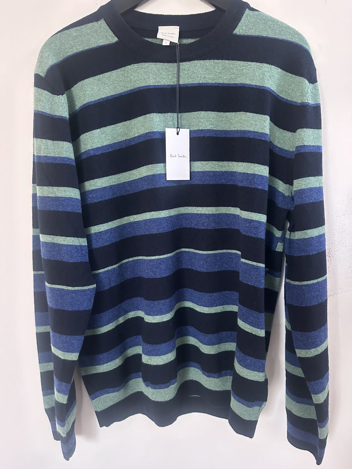 Paul Smith Paul Smith Lightweight Lambswool Sweater - Large - NWT Size US L / EU 52-54 / 3 - 2 Thumbnail