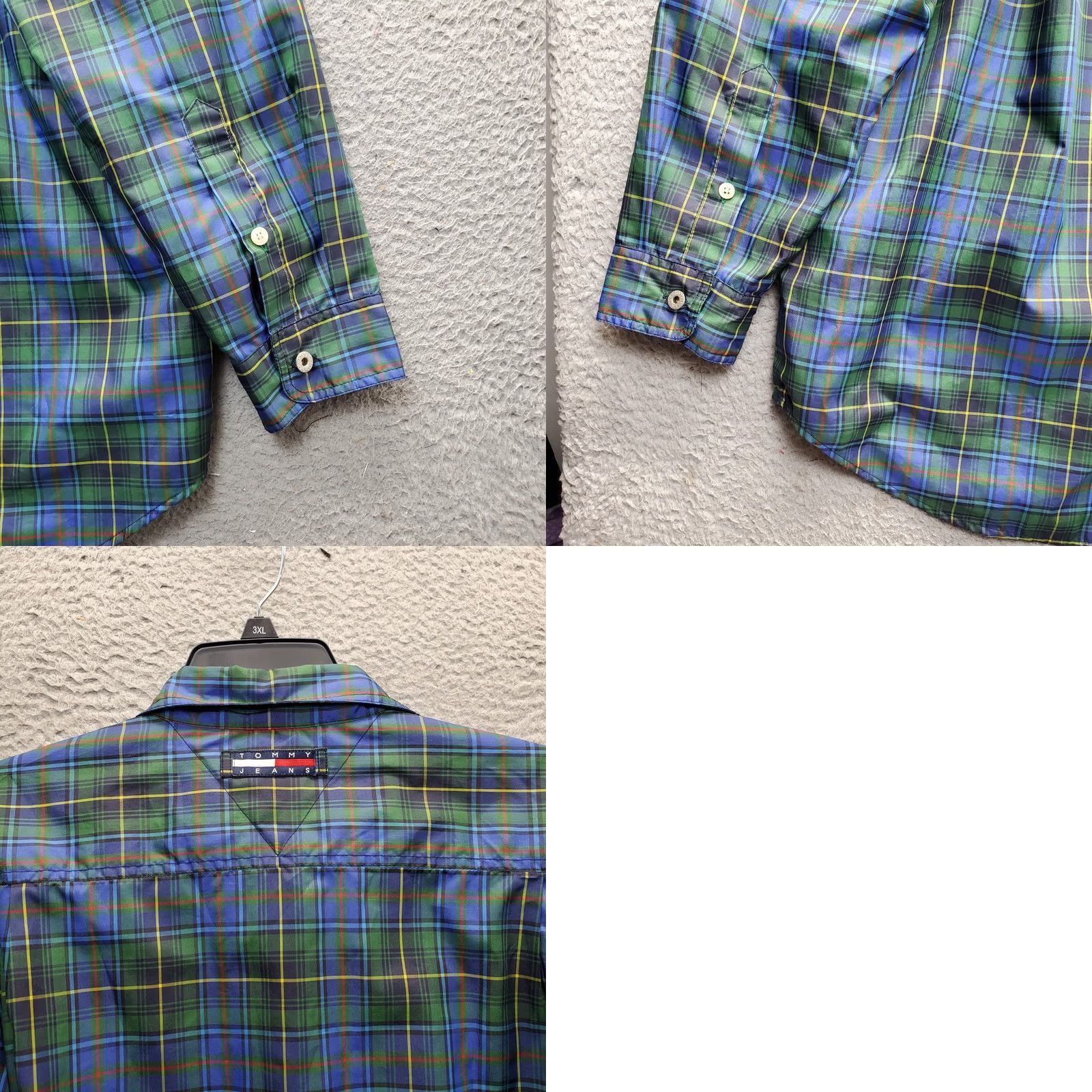 Tommy Hilfiger Tommy Hilfiger Shirt Men L Multi Plaid Water Resistant Long Sleeve Button-Up Size US L / EU 52-54 / 3 - 8 Thumbnail