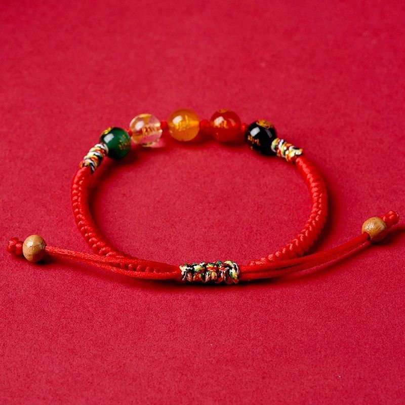 & Other Stories Women's red string bracelet five-way fortune bead bracelet Size ONE SIZE - 3 Thumbnail