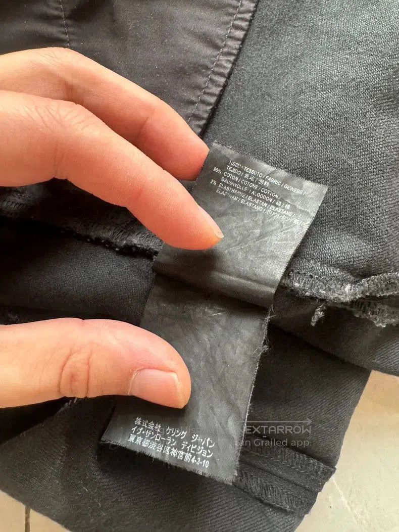 Saint Laurent Paris YSL Saint Laurent Distressed Black Jeans. Size US 31 - 7 Thumbnail
