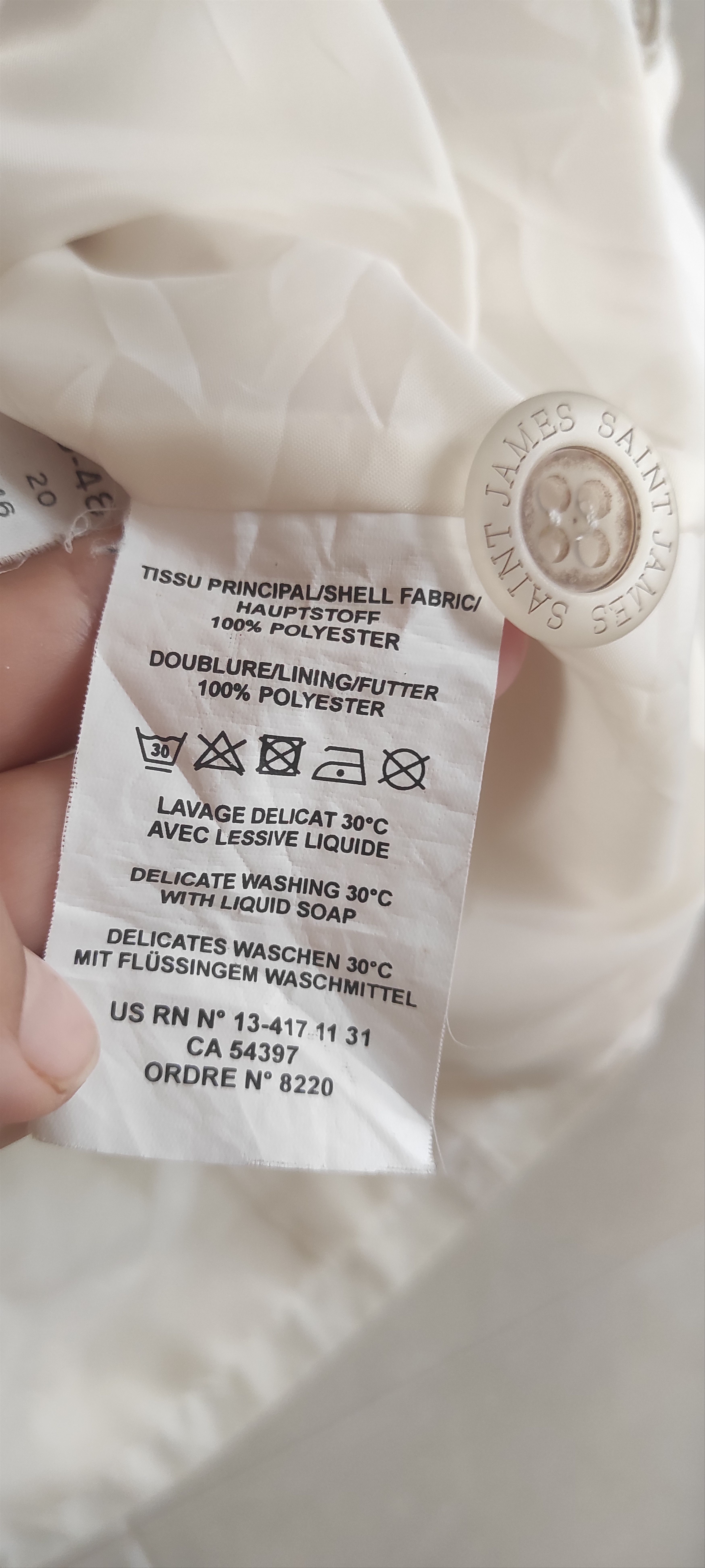 Saint James Saint James Double-Breasted Women Trench Coat Jacket Size XXL / US 16-18 / IT 52-54 - 11 Thumbnail