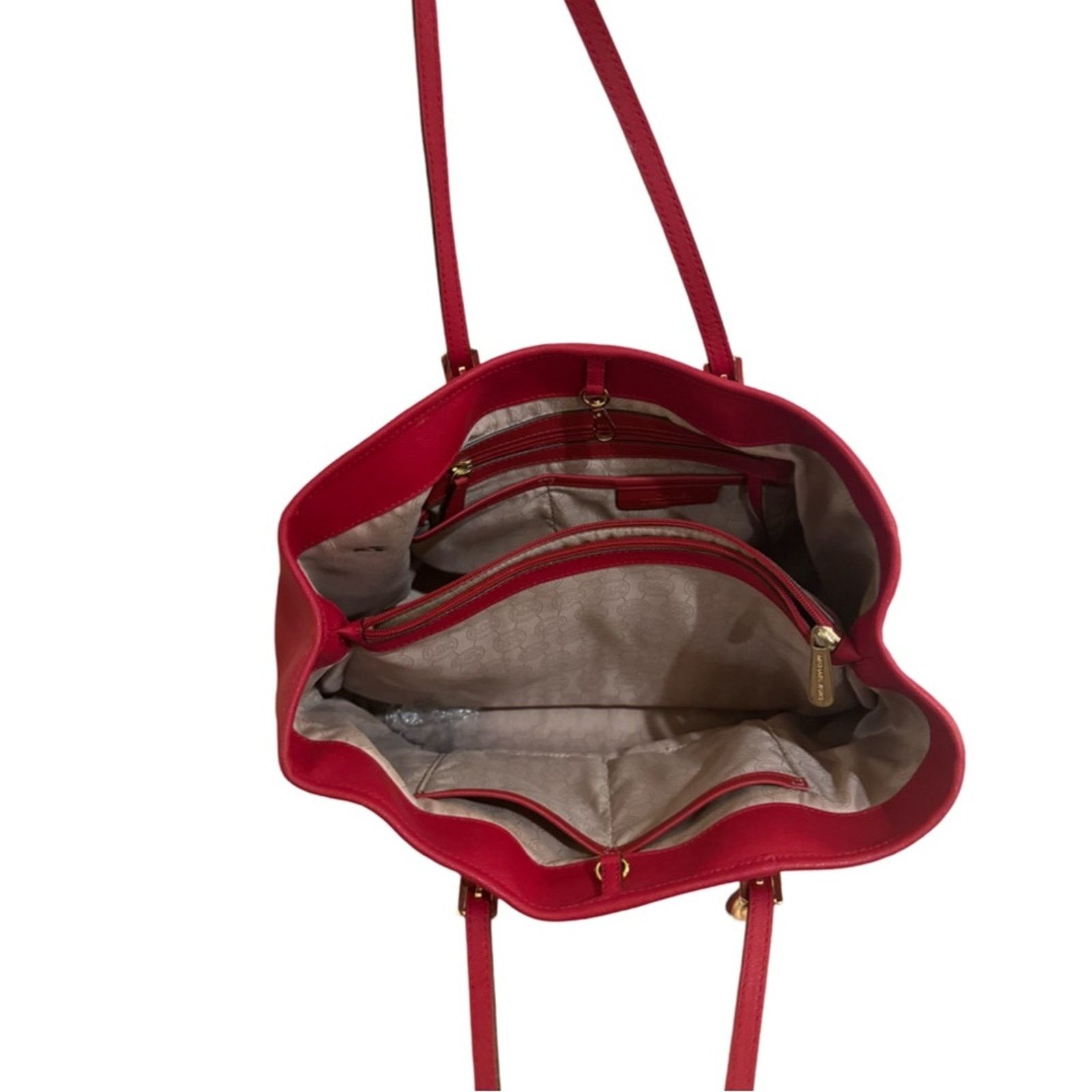 Michael Kors MICHAEL Michael Kors Saffiano Leather Top Handle Bag - Red Size ONE SIZE - 6 Thumbnail