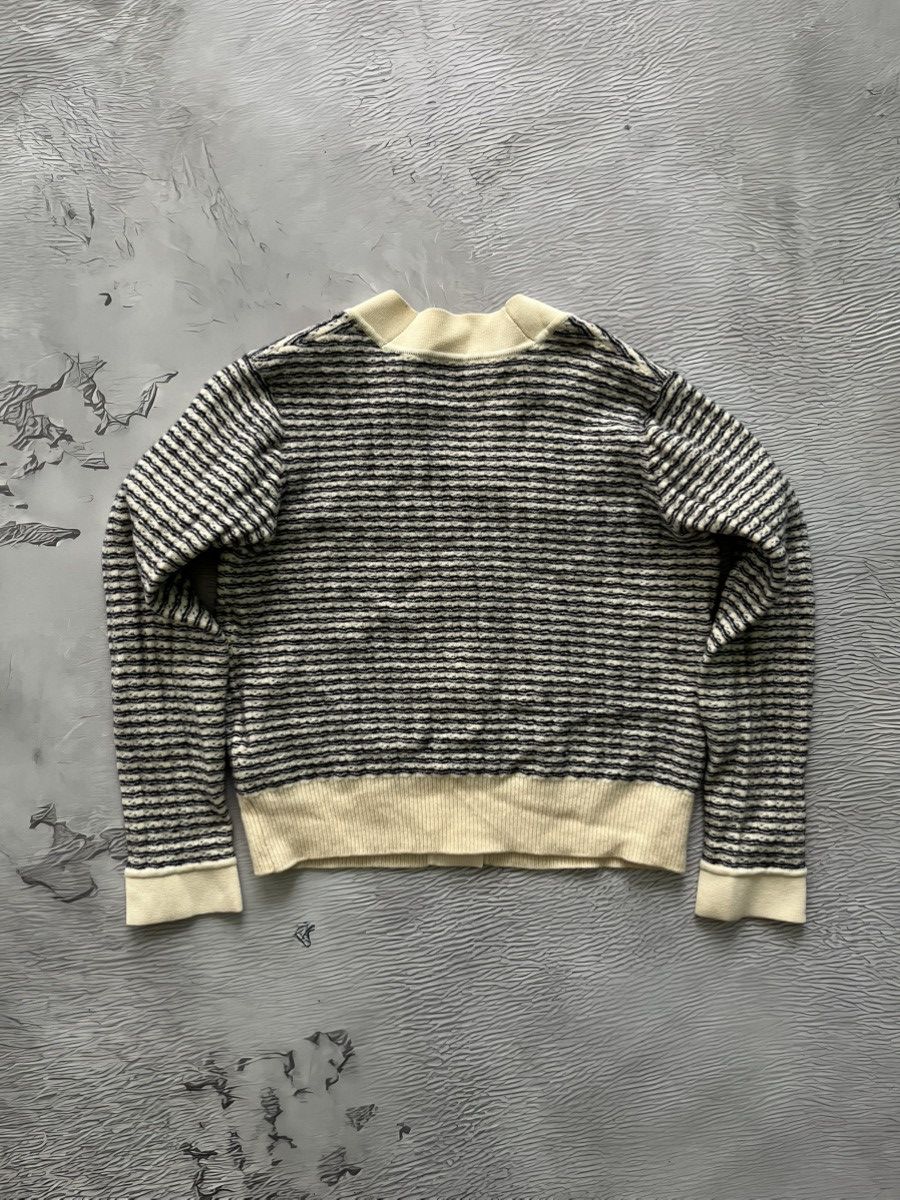 Sandro Sandro Luxury Stripped Cardigan V-Neck Sweater Wool Size S / US 4 / IT 40 - 9 Thumbnail