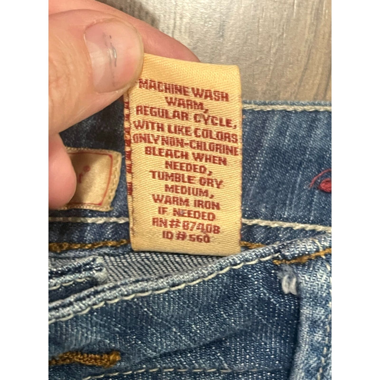 Vintage Northcrest Jeans Women's 12 Blue Denim Capri Pockets Regular Inseam 18 Vintage No Size 34" / US 12 / IT 48 - 7 Thumbnail