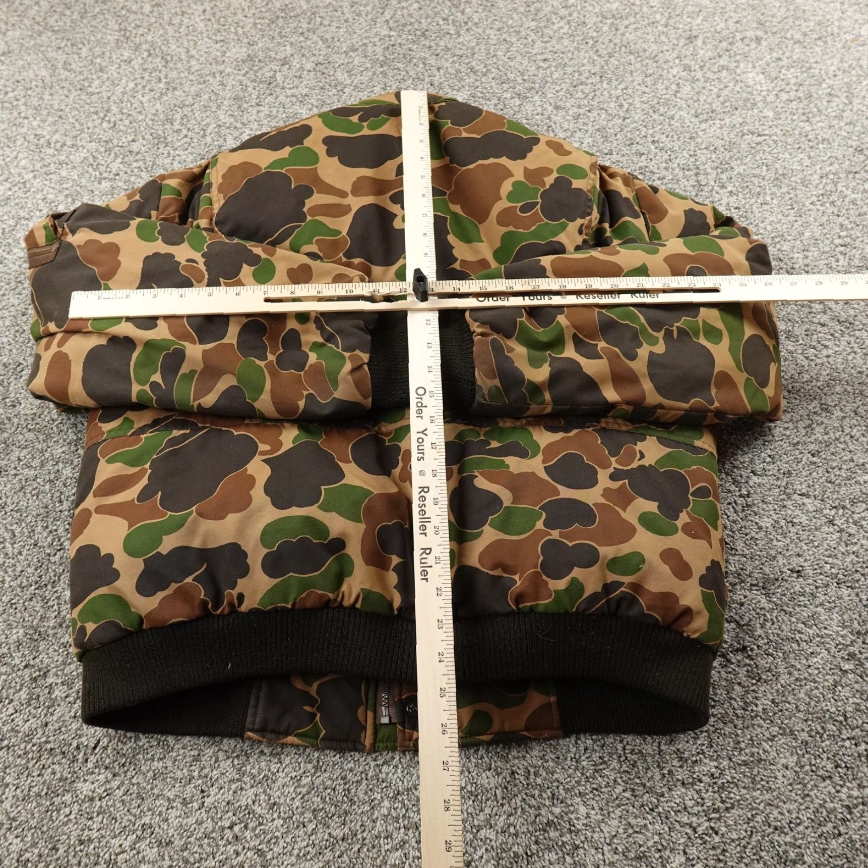 Vintage VINTAGE Trophy Club Jacket Mens L Camouflage Down Puffer Coat Outdoor Hunting Bomber Zip Short Stand-Up Collar Size US L / EU 52-54 / 3 - 5 Thumbnail