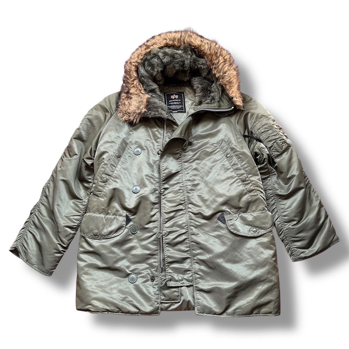 Alpha Industries × Avirex AVIREX ALPHA INDUSTRIES N-3B BOMBER FLIGHT JACKET USA Size US M / EU 48-50 / 2 - 3 Thumbnail