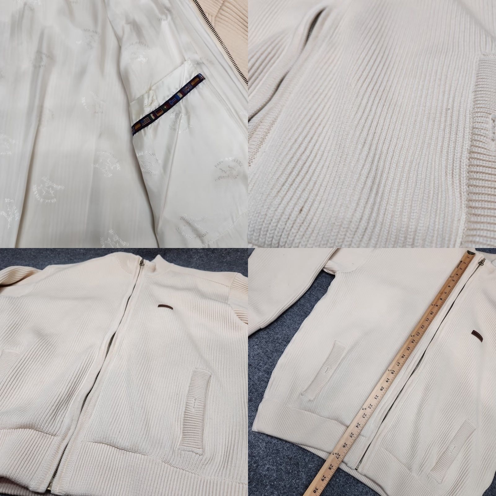 Paul & Shark VINTAGE Paul & Shark Yachting Sweat er Men 2XL Beige Virgin Wool Luxury Zip Pullover Shirt Size US XXL / EU 58 / 5 - 8 Thumbnail