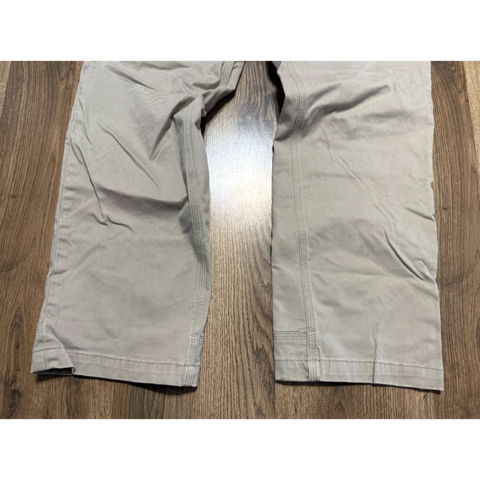 Vintage Duluth Pants Men's 36x30 Gray Straight Leg Flex Ballroom Khakis Pants Regular Front Flat Front Size US 36 / EU 52 - 3 Thumbnail