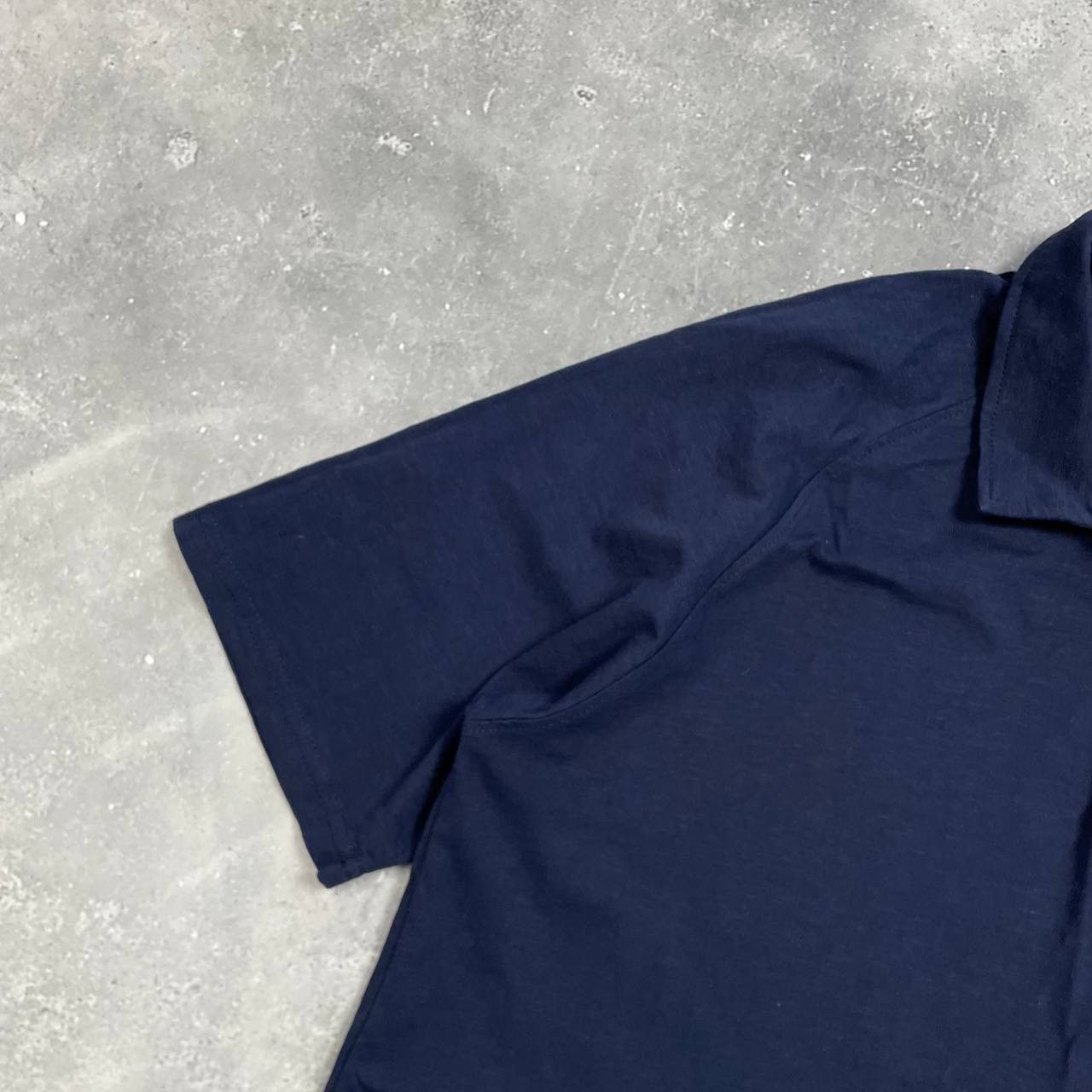 Folk Folk Three Button Cotton/ Viscose Polo Shirt Blue Size 5 XL Size US XL / EU 56 / 4 - 5 Thumbnail