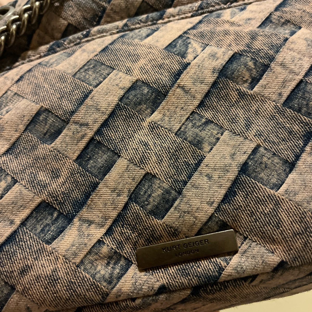Kurt Geiger large pink denim kurt geiger bag brand ew with tags Size ONE SIZE - 2 Thumbnail