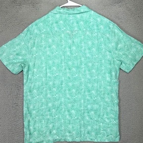 Vineyard Vines Vineyard Vines Linen Hawaiian Shirt Men's Medium Green Floral Button-Up Short Sleeve NEW Size US M / EU 48-50 / 2 - 2 Thumbnail