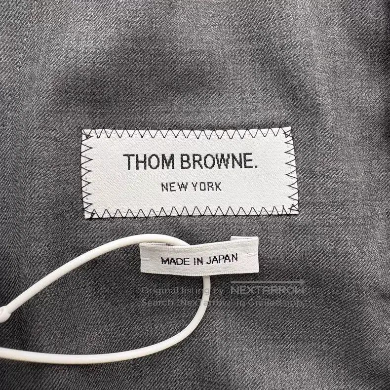 Thom Browne Thom Browne Gray Wool Jacket Coat Size US L / EU 52-54 / 3 - 3 Thumbnail
