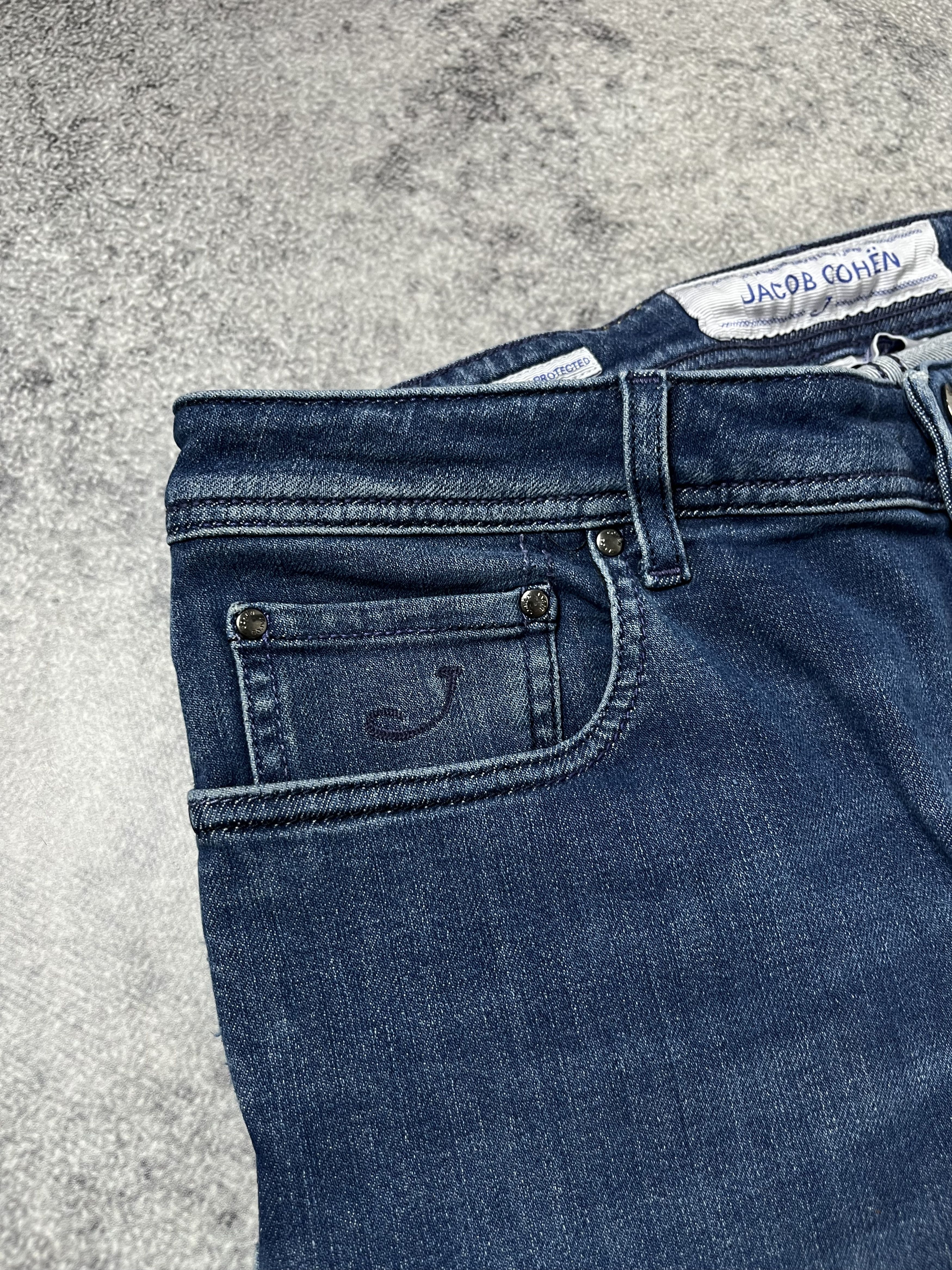 Jacob Cohen 🔥Jacob Cohen Style 688 Premium Denim Jeans Straight Fit Size US 33 - 8 Thumbnail