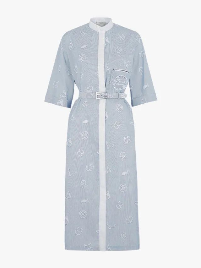 Fendi o1loc1c0824 Dress in Blue Size XS / US 0-2 / IT 36-38 - 1 Thumbnail