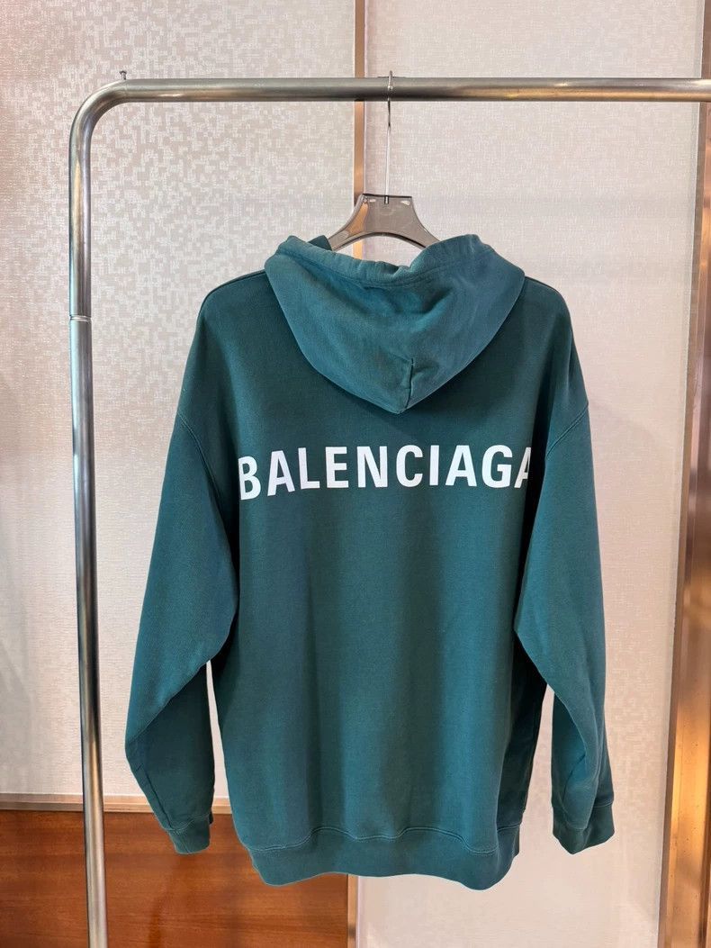 Balenciaga Balenciaga green hoodie L-2507 Size US L / EU 52-54 / 3 - 2 Thumbnail