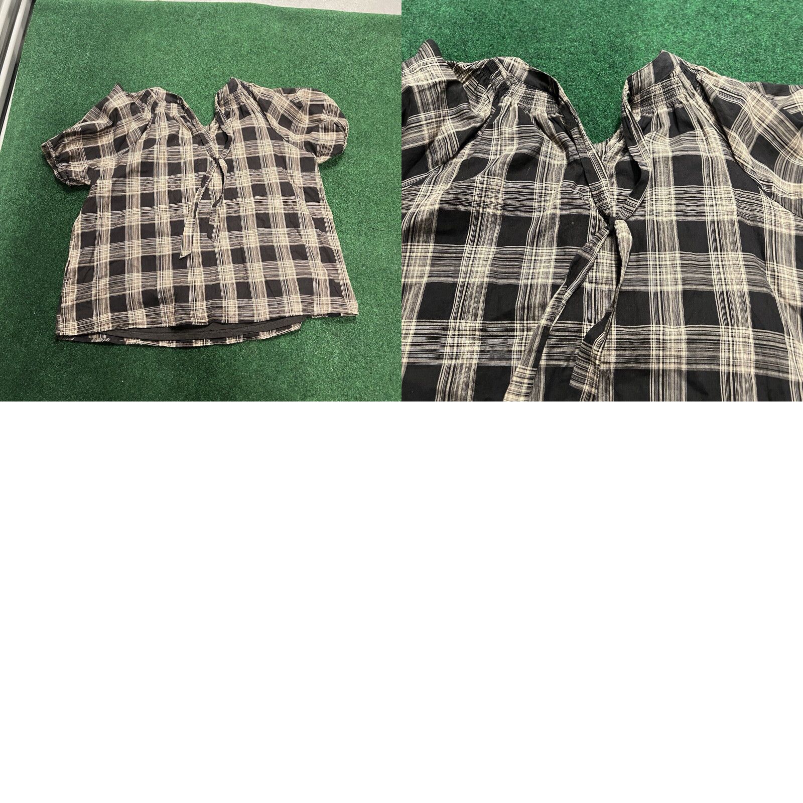 Vintage Lauren Conrad Womens Size Med Plaid Top Shirt Puff Sleeve Summer Size M / US 6-8 / IT 42-44 - 8 Thumbnail