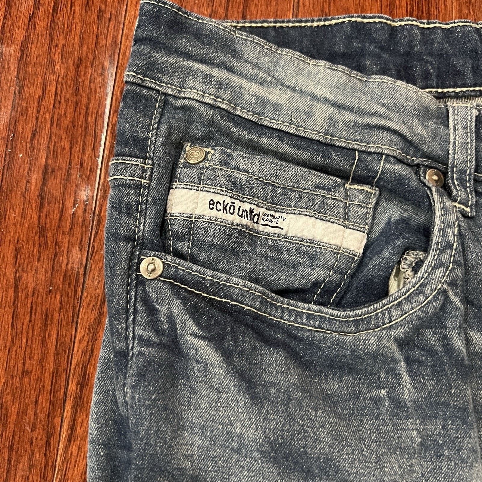 Ecko Unltd. VTG Ecko Unltd Jeans Mens 36x28 Blue Straight Baggy Denim Size US 36 / EU 52 - 5 Thumbnail