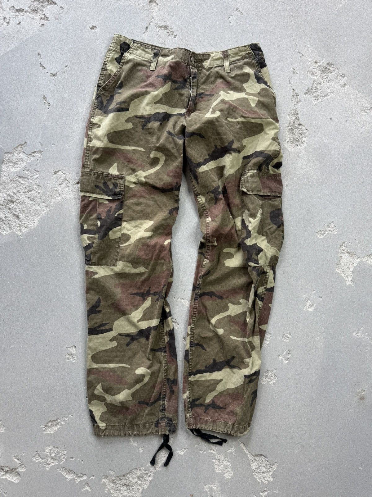 Carhartt × Vintage Vintage Carhartt Cargo Camo Pants Work Military Y2K USA Size US 29 - 3 Thumbnail