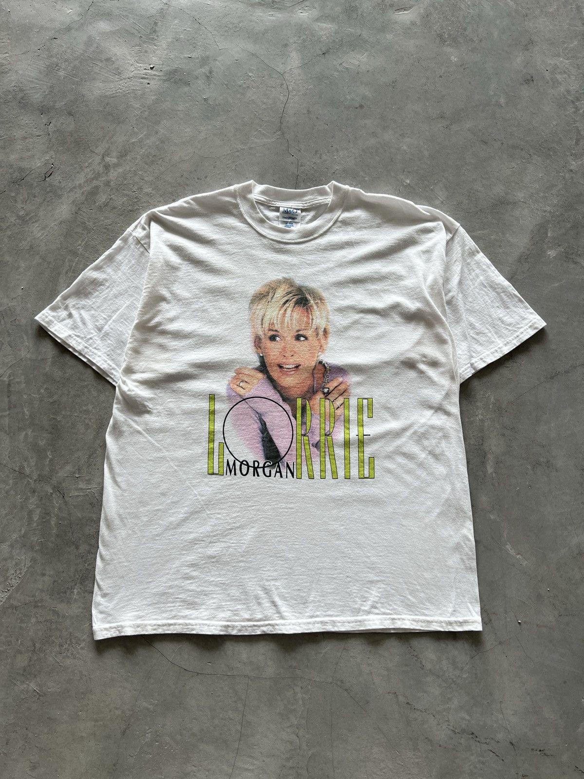 image of Band Tees x Vintage Lorrie Morgan Country Fan Club Tshirt in White, Men's (Size 2XL)
