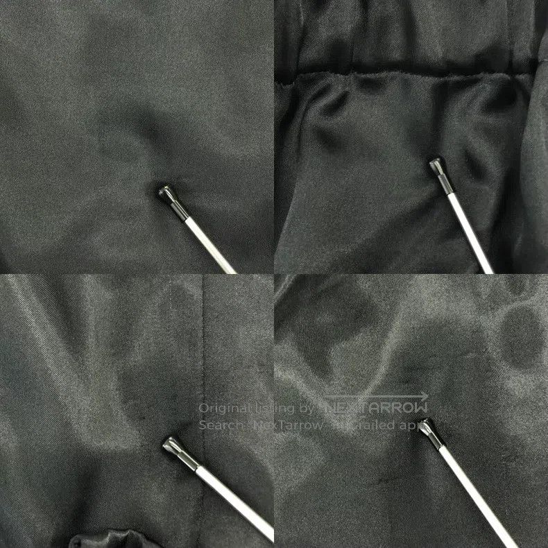 Comme des Garcons Comme des Garcons size S Retro Black Bow Tie Wide Leg Leis Size 22" - 6 Thumbnail