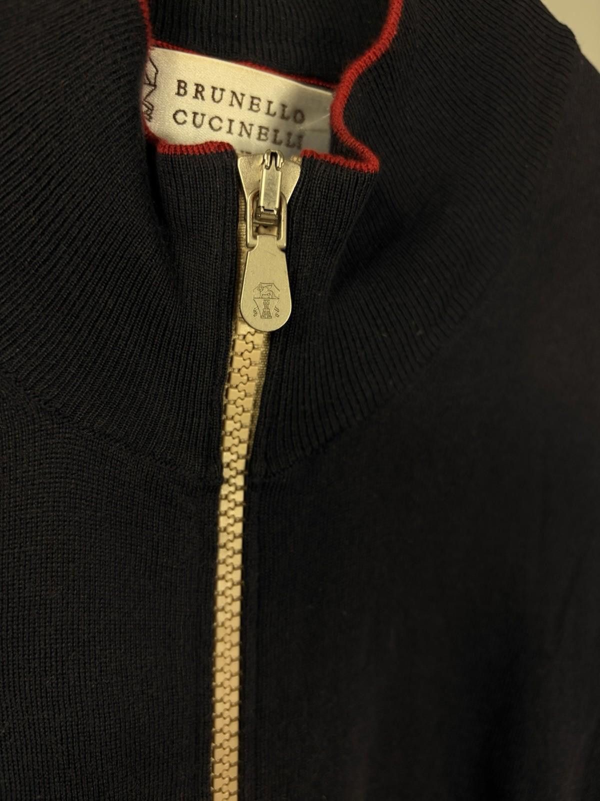 Brunello Cucinelli Vintage Brunello Cucinelli Full Zip Sweater Size US L / EU 52-54 / 3 - 2 Thumbnail