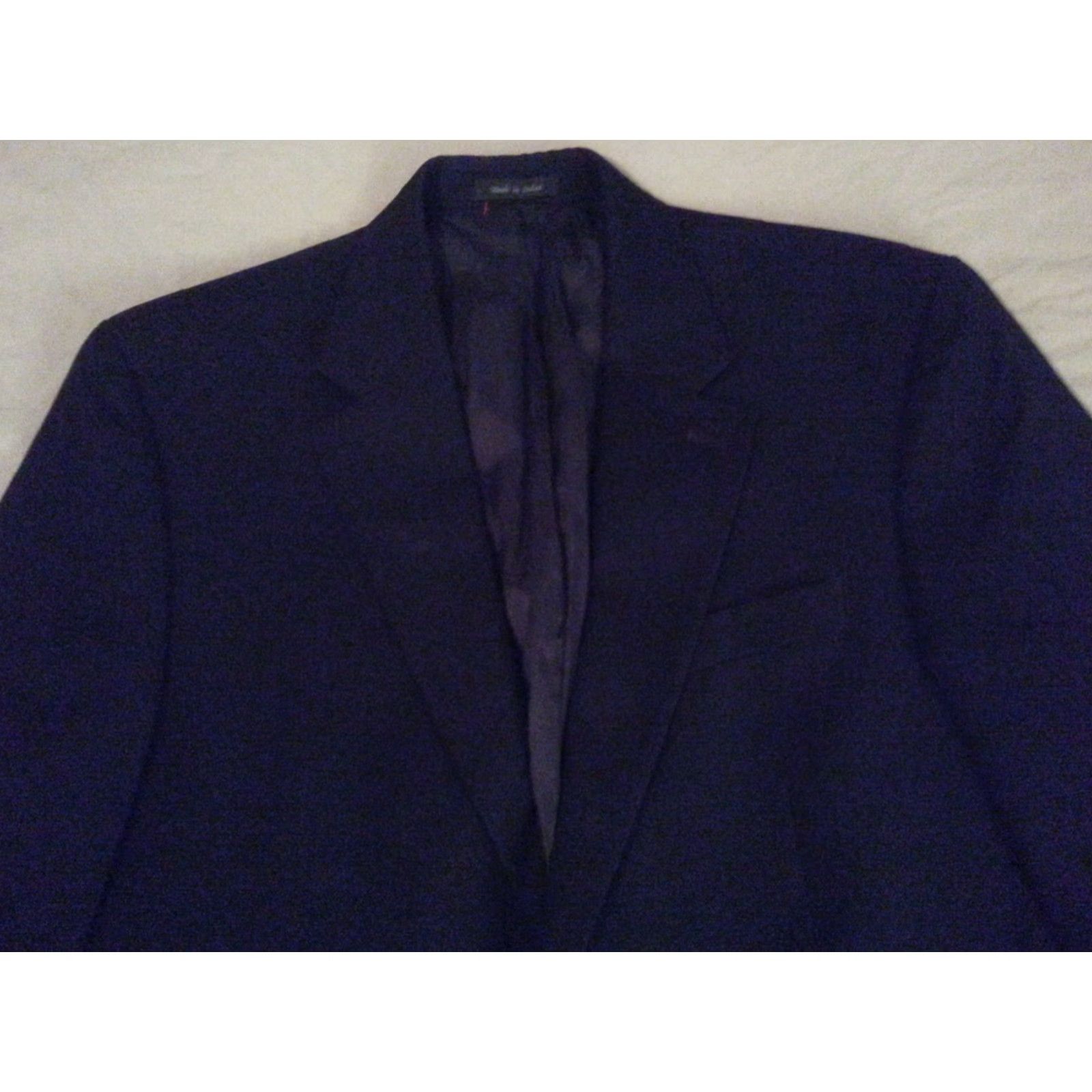 Michael Kors VINTAGE? Michael Kors Wool Sports Jacket Blazer 42L Navy Blue Mens Jacket Blazer Wool MK Sports Blue 42L Mens Size 42R - 4 Thumbnail