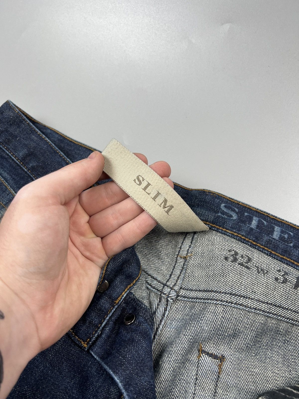Burberry Burberry Brit Steadman Slim Fit Denim Jeans Pants (Y0593) Size US 32 / EU 48 - 10 Thumbnail