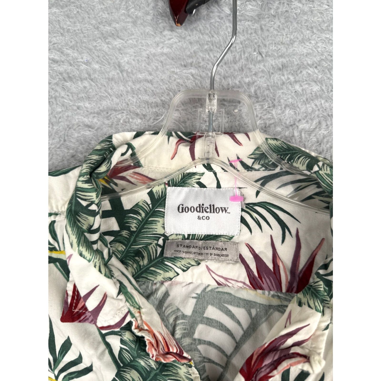 Vintage VINTAGE Goodfellow & Co Shirt Men White Floral Bird Of Paradise Hawaiian Rayon Size US S / EU 44-46 / 1 - 7 Thumbnail
