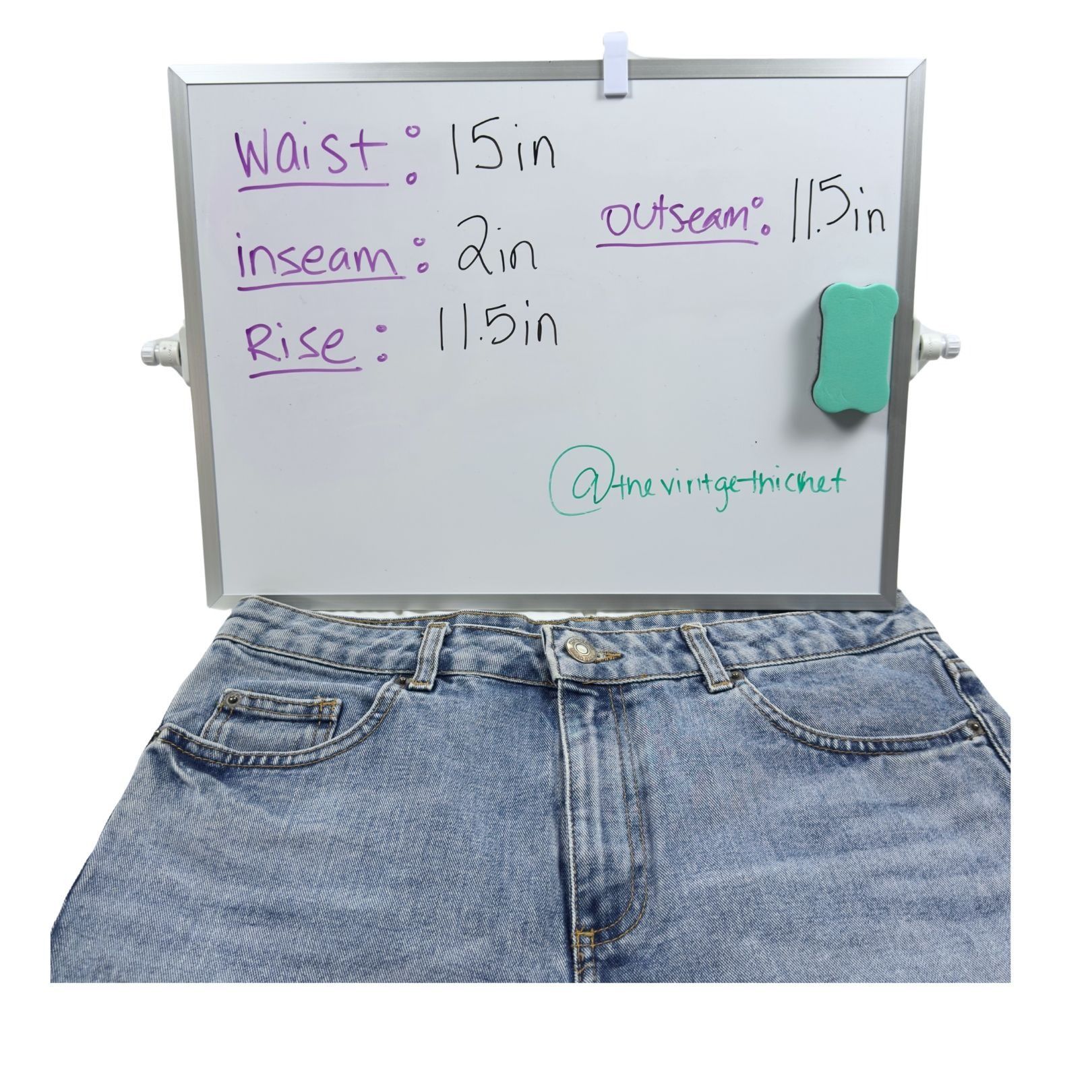 Topshop Topshop Moto Denim Shorts Size W30 Cotton Highwaisted Cutoff Size 30" / US 8 / IT 44 - 8 Thumbnail