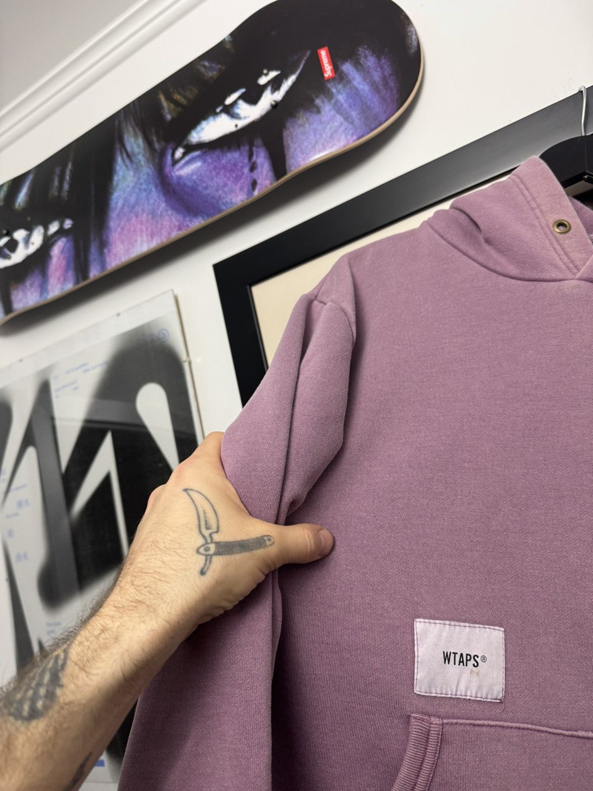 Wtaps Wtaps Hoodie Vintage Japanese Washed Pink Rose Mini Logo Y2k Size US S / EU 44-46 / 1 - 3 Thumbnail