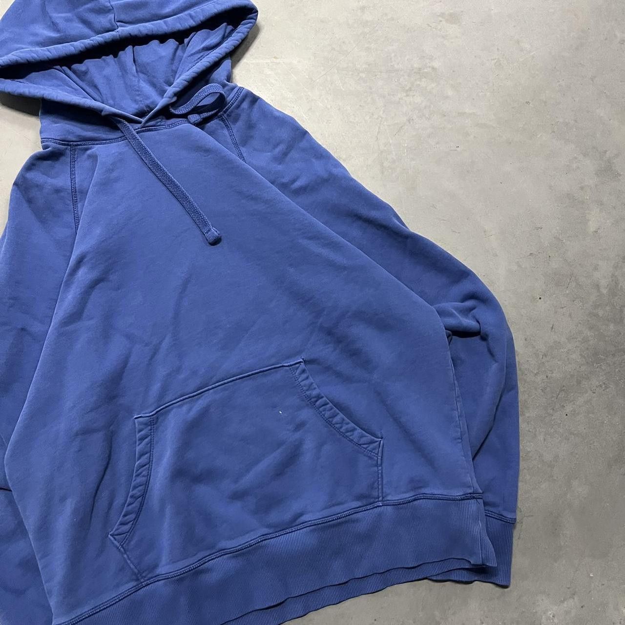 Vintage Crazy Vintage Y2K/2000s Blank Blue Great Quality Goodfellow Minimalistic essential Hoodie! Size US L / EU 52-54 / 3 - 3 Thumbnail