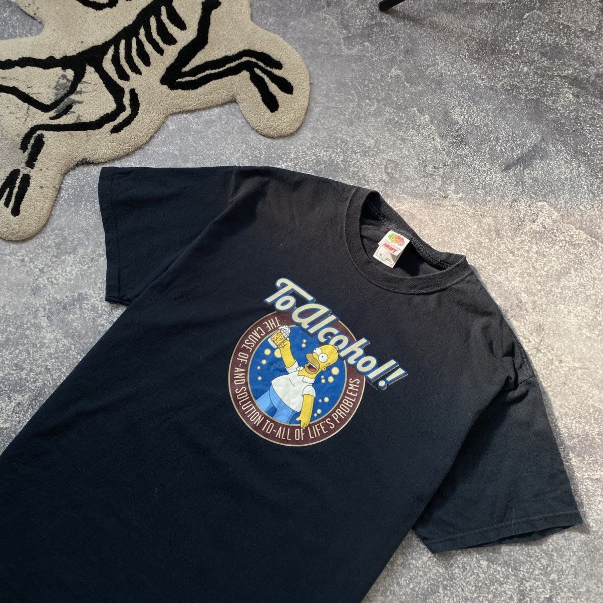 Cartoon Network Vintage The Simpsons 2005 To Alcohol Cartoon tee Size US XL / EU 56 / 4 - 2 Thumbnail