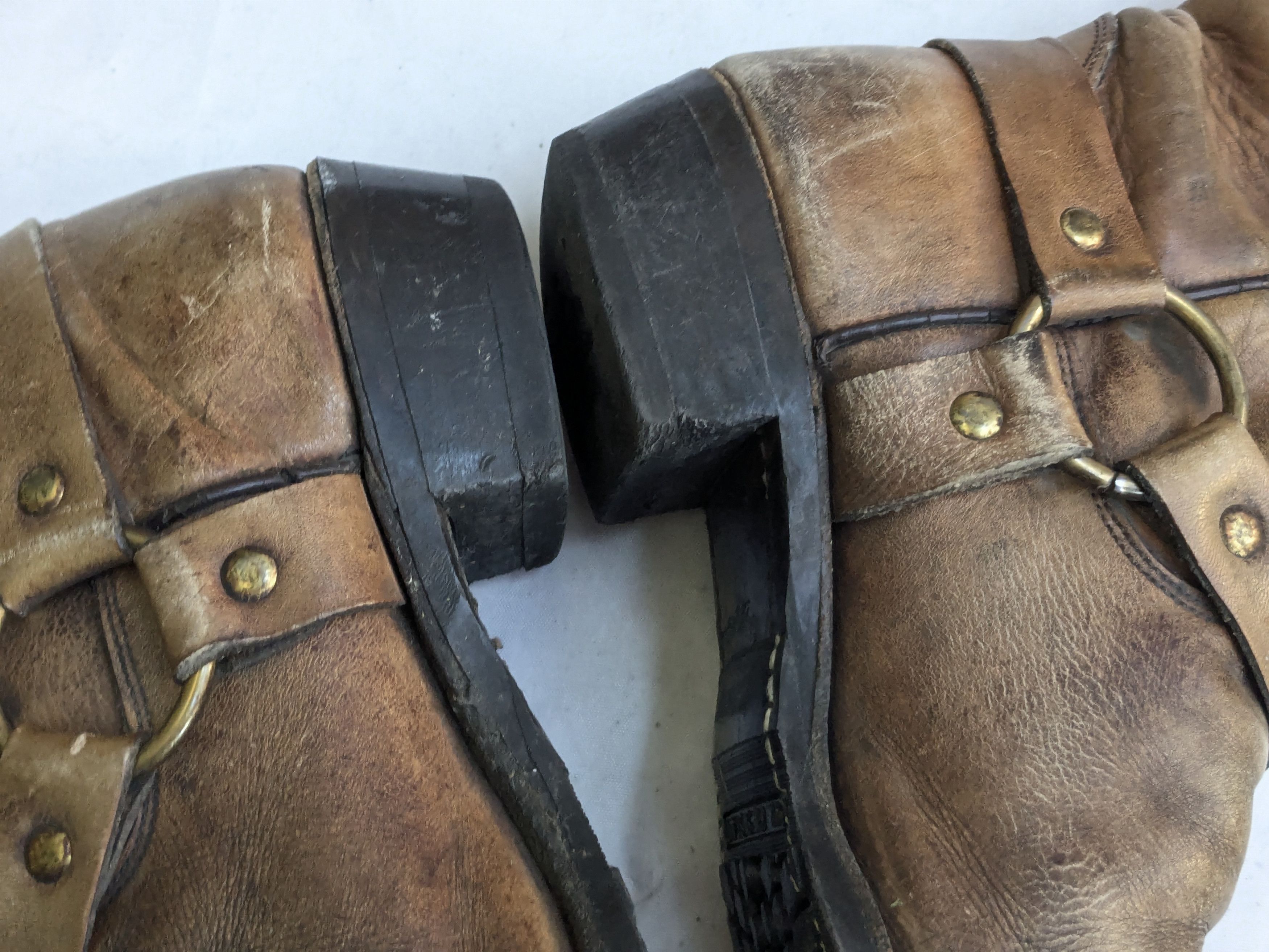 Frye Frye Harness Boots Brown Leather 8 Motorcycle Biker Size US 8 / EU 41 - 11 Thumbnail