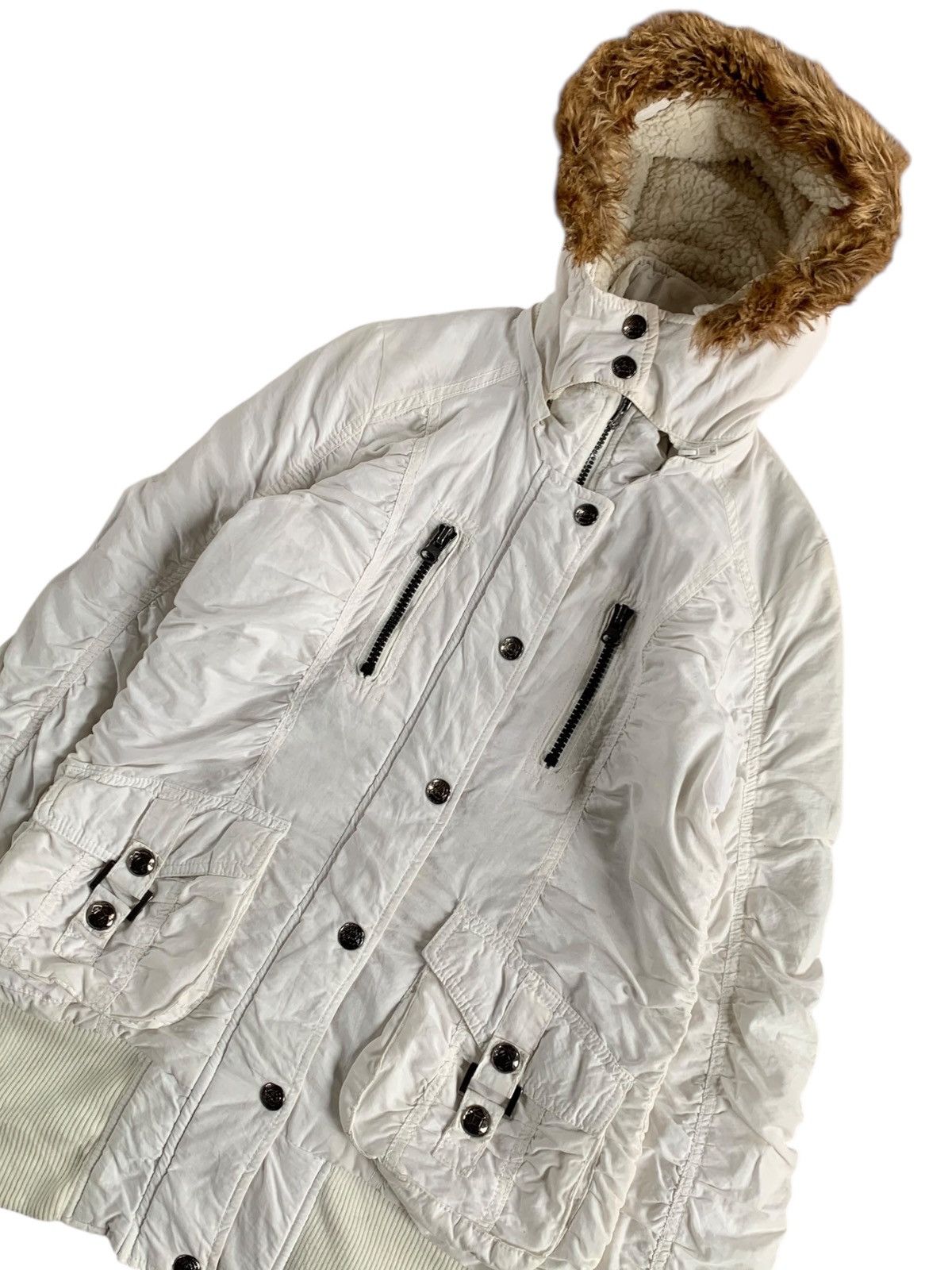 In The Attic 2000s Sky bomber faux fur Y2k style Size US M / EU 48-50 / 2 - 2 Thumbnail