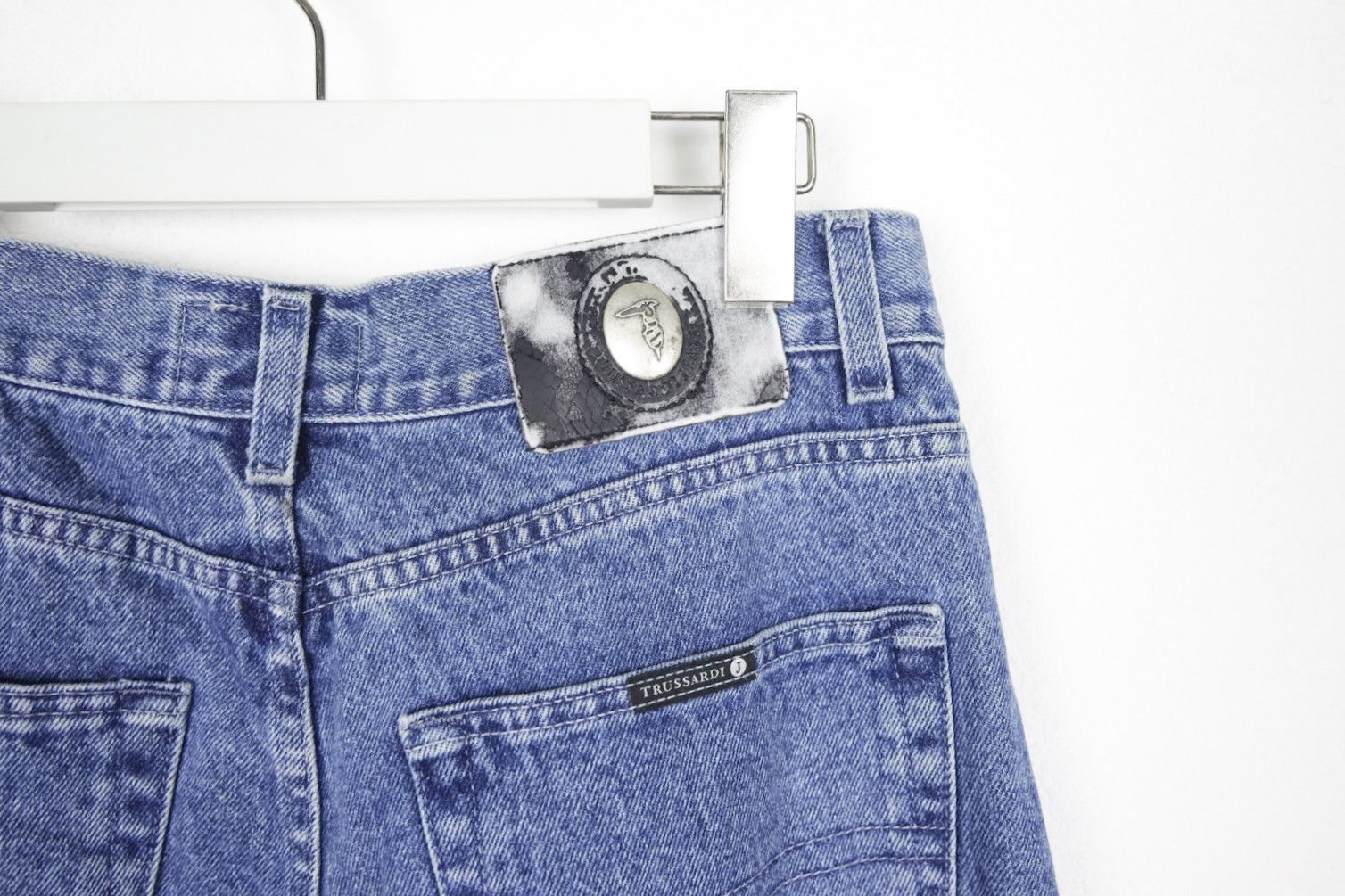 Trussardi × Vintage Vintage Trussardi Jeans Blue Washed Jeans Denim Pants Size US 32 / EU 48 - 10 Thumbnail