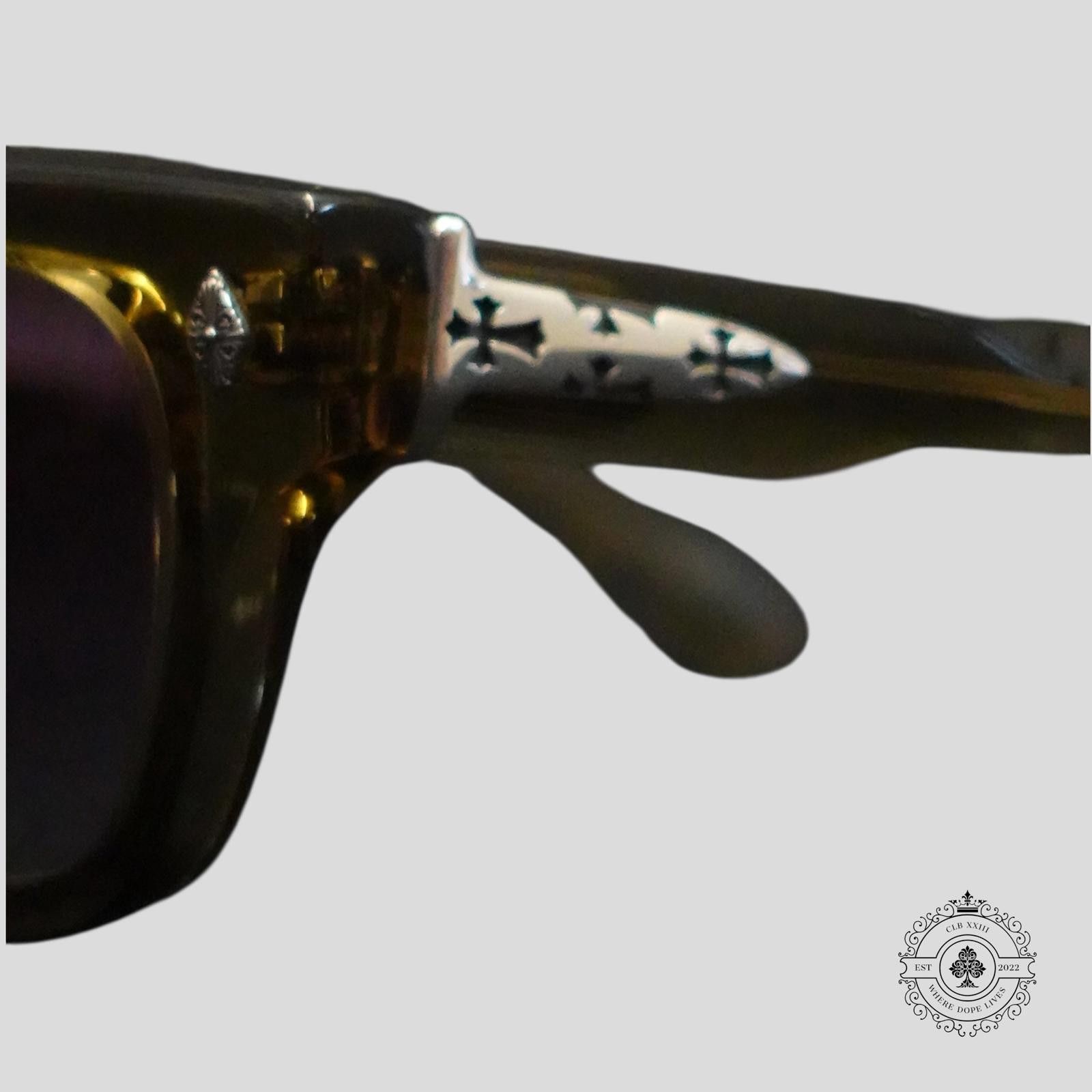 Chrome Hearts Chrome Hearts Crypdic Glasses in Grey/Silver Size ONE SIZE - 3 Thumbnail