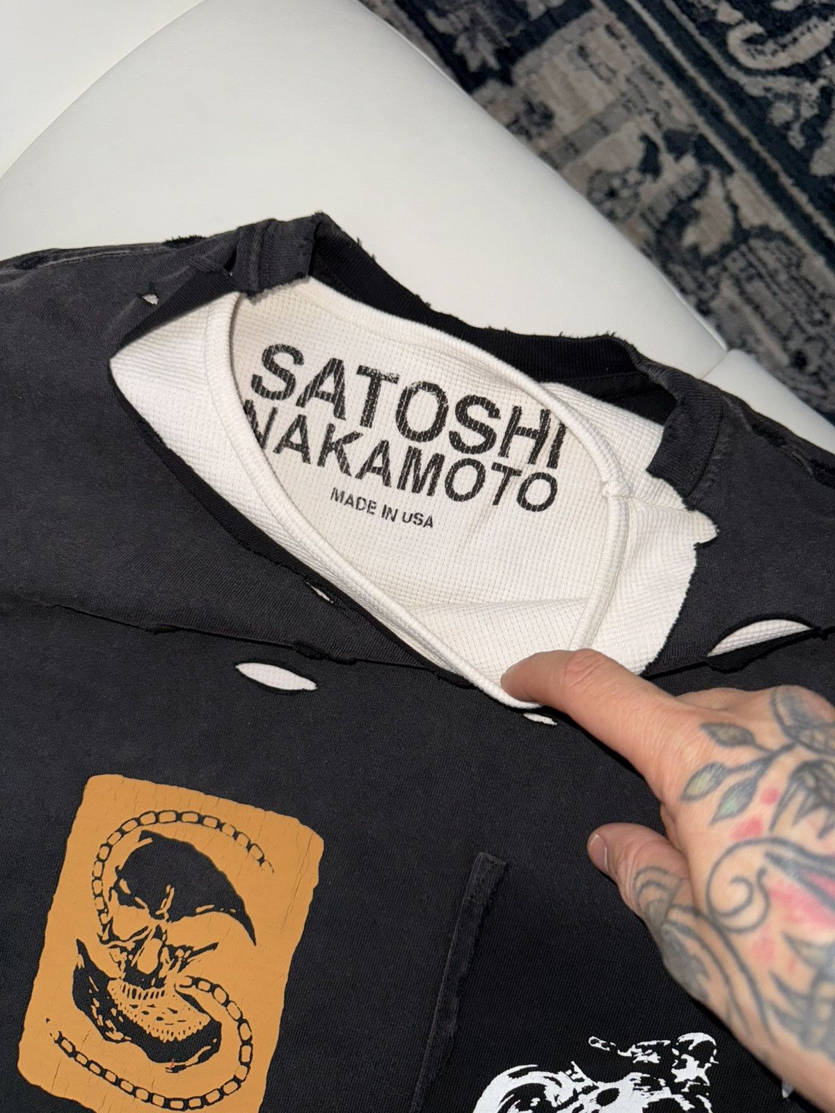 Satoshi Nakamoto Satoshi nakamoto double layered thermal t shirt Size US XL / EU 56 / 4 - 5 Thumbnail