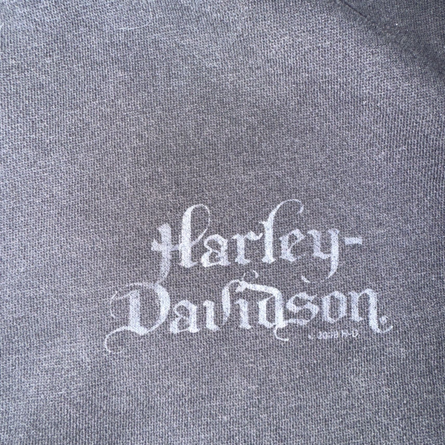 Harley Davidson Harley-Davidson Sweater Full Zip Mock Neck Black Med M Men's Size US M / EU 48-50 / 2 - 2 Thumbnail